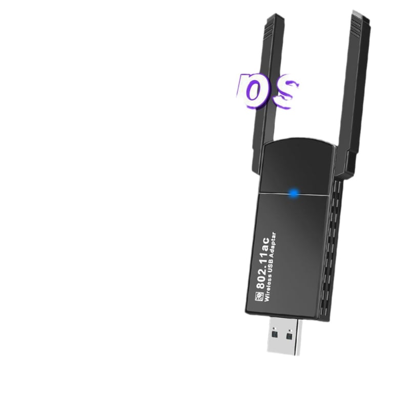 Kahesageduslik gigabaidine seina kaudu traadita võrgukaart, uus 1300 m arvuti USB traadita wifi vastuvõtja 5G traadita võrgukaart