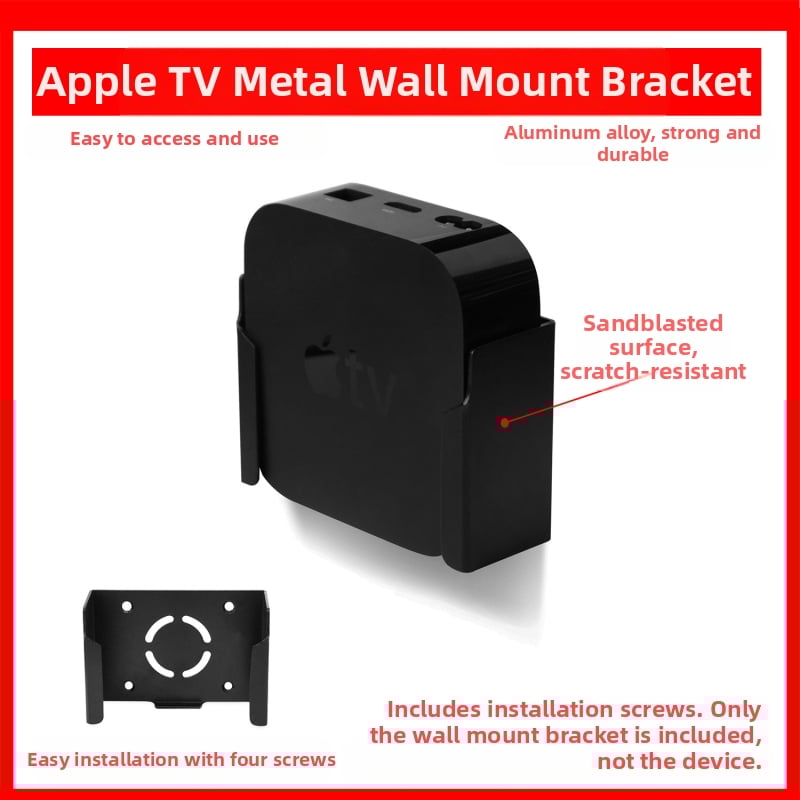 Sobib Apple TV-le, Apple TV 4K AppleTV TV6 seinakinnitusklamber, must