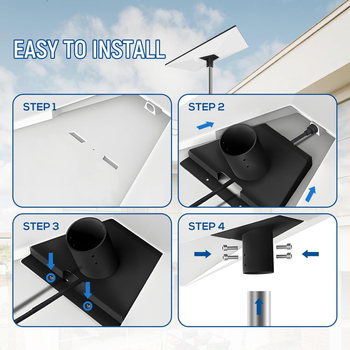 Скоба за покрив Star Starlink от 3-то поколение, метална триъгълна основа, комплект скоби Star Starlink Gen3, V3 тръбна връзка