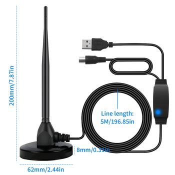 Kodune DTMB maapealne digitaaltelevisiooni antenn sisetelevisiooni antenn DTMB kodune HD-vastuvõtja