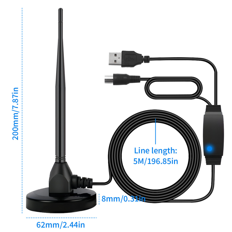 Kodune DTMB maapealne digitaaltelevisiooni antenn sisetelevisiooni antenn DTMB kodune HD-vastuvõtja