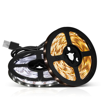 5 V žemos įtampos USB maitinama 60 lempučių LED vienspalvė 2835 šviesos juosta, daugiaspalvė pasirenkama aplinkos šviesos juosta, aplinkos šviesos juosta