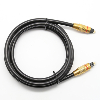 Piiriülene optiline kiudaudio kaabel Toslinki heli digitaalkaabel Optiline televiisor, mis on ühendatud võimendiga Square Port