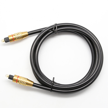 Piiriülene optiline kiudaudio kaabel Toslinki heli digitaalkaabel Optiline televiisor, mis on ühendatud võimendiga Square Port