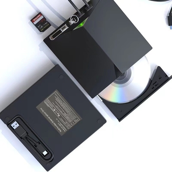 Unitate optică externă cu arzător CD/DVD-RW multifuncțional cu lumină albastră USB 3.0, producător transfrontalier, 7-în-1