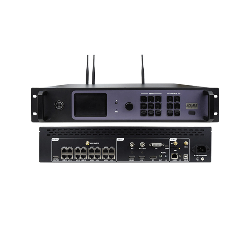 pilkos spalvos vaizdo procesorius, spalvotas elektroninis ekranas, LED ekranas, vaizdo procesorius, reklaminis ekrano valdiklis