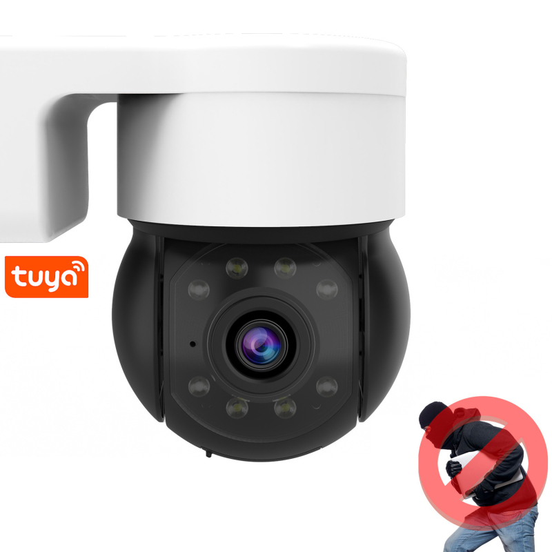 Cameră inteligentă de monitorizare, wireless, wifi, cameră inteligentă cu bilă de urmărire la 360 de grade, rezistentă la ploaie, pentru exterior