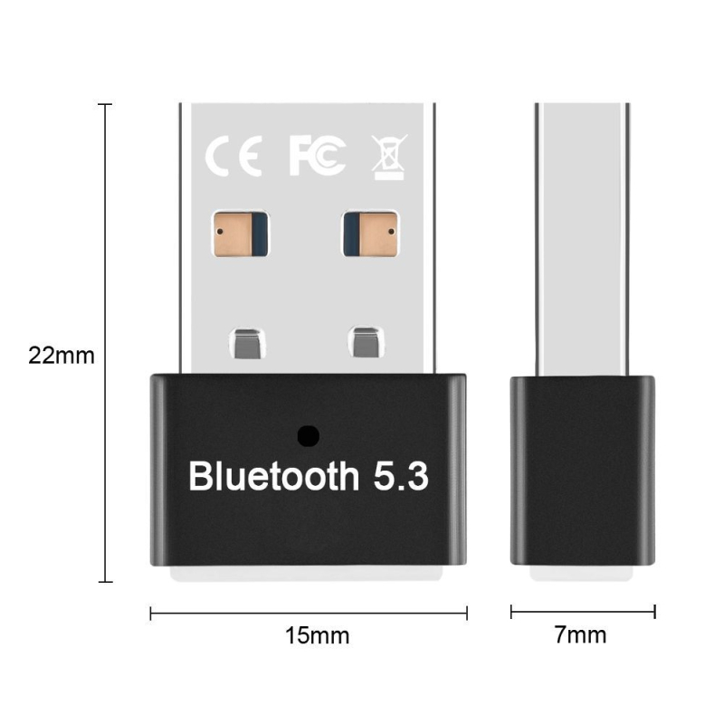 5.3 Bluetooth-adapter Drive-Free arvuti USB Bluetooth-helivastuvõtja mängupuldi helipeakomplekti pistik