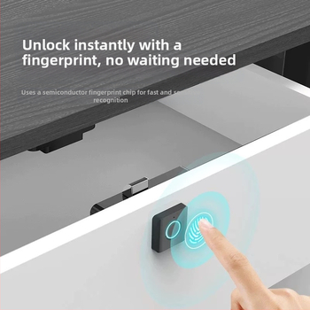 Домашно малко графити интелигентно заключване за чекмеджета с пръстови отпечатъци, офис Bluetooth нощно шкафче, шкаф за обувки, гардероб, електронна ключалка