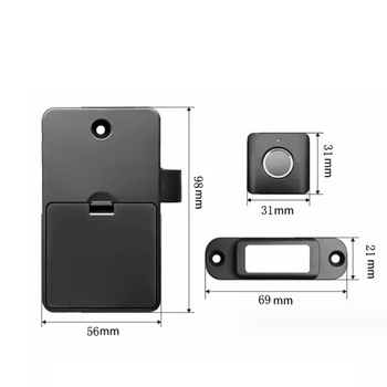 Домашно малко графити интелигентно заключване за чекмеджета с пръстови отпечатъци, офис Bluetooth нощно шкафче, шкаф за обувки, гардероб, електронна ключалка