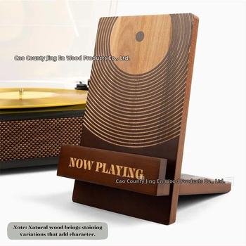 Puidust vinüülplaatide hoiustamise vitriinkapi kokkupandav lauaplaadi hoiustusklamber