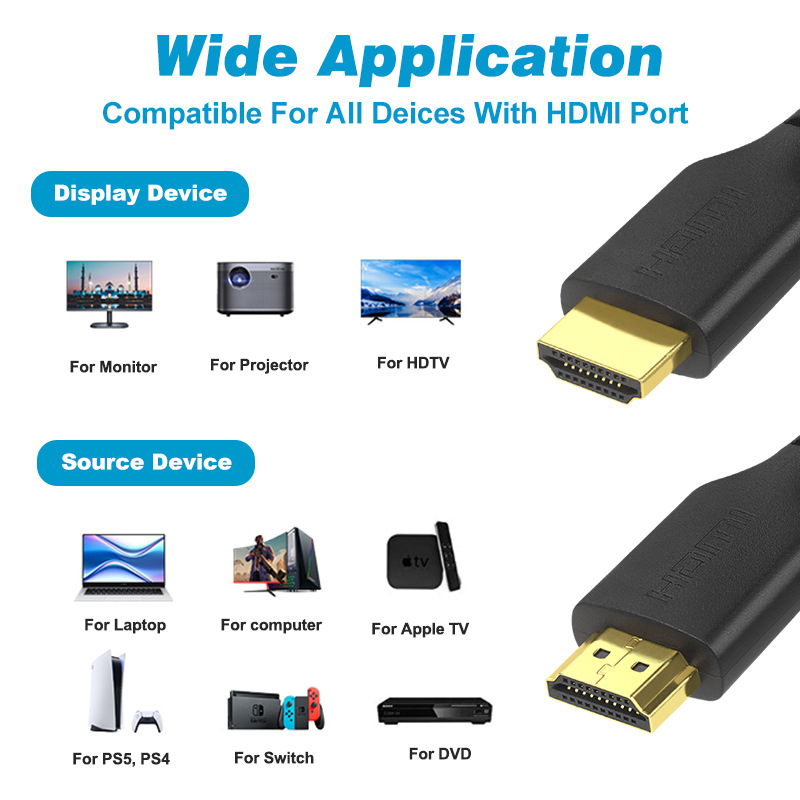 HDMI2.0 versioon HD-liini hulgimüügi kuvartelevisiooni arvutikaabel 3D 2K 4K digiboksi kaabel