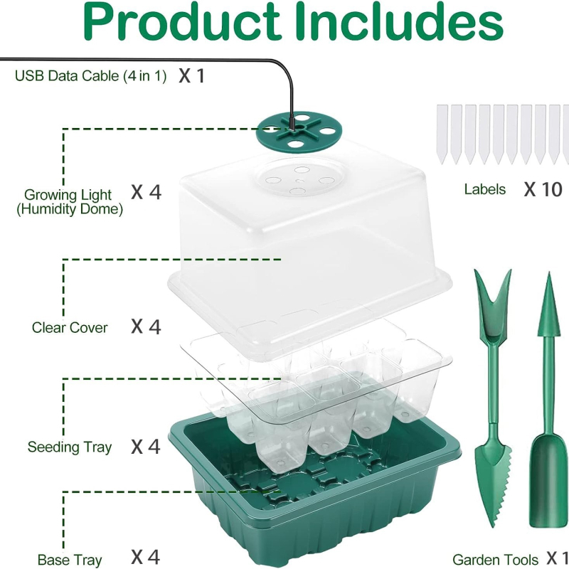 Naujas 12 skylių dviejų kampų aukštas vaikų praustuvas su viena-dviejų 8 lempučių karoliukų apvalia vaikų lempa, įprastas USB laidas