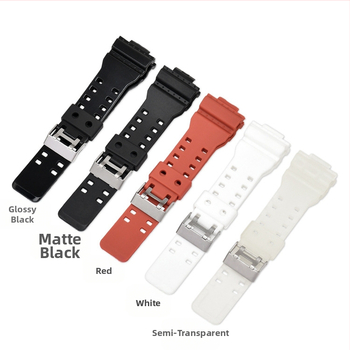 Подходящ за каишка за Casio G-Shock, висок клас полиуретанова каишка, Ga110 издадена 16 мм резервна каишка за часовник, модел H