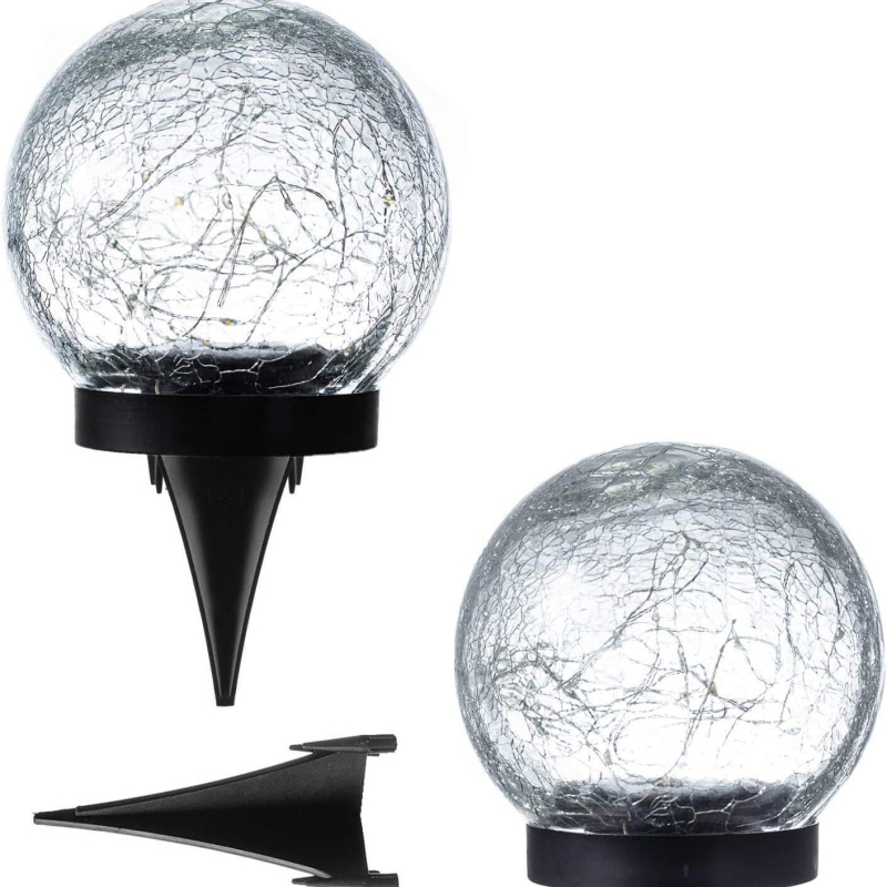 Saulės energija varomas ledo ritulio kamuolys, lempa, kiemo ledo ritulio kamuolys, vandeniui atsparus sodo papuošalai, grindų lempa, kamuolys, kiemo dekoravimo papuošalai