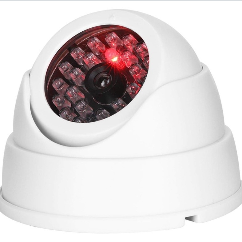 Gamykloje nauja, aukštos kokybės imitacinė kamera, netikra stebėjimo sistema namams, vidaus ir lauko dekoracijoms, baltas namų kriauklelių rinkinys, keturios pakuotės.