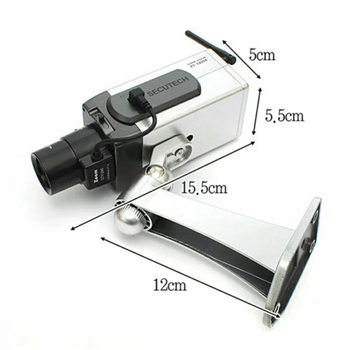 Προσομοίωση κάμερας ψεύτικης παρακολούθησης μοντέλο οθόνης LED φως που αναβοσβήνει αισθητήρα περιστροφής 1400