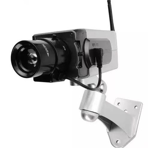 Προσομοίωση κάμερας ψεύτικης παρακολούθησης μοντέλο οθόνης LED φως που αναβοσβήνει αισθητήρα περιστροφής 1400