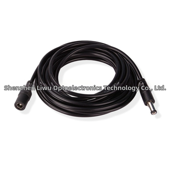 10 m nuolatinės srovės maitinimo laidas, LED šviesos juostos kabelis, 5,5 x 2,1 mm nuolatinės srovės prailginimo laido adapteris, kištukas ir lizdas