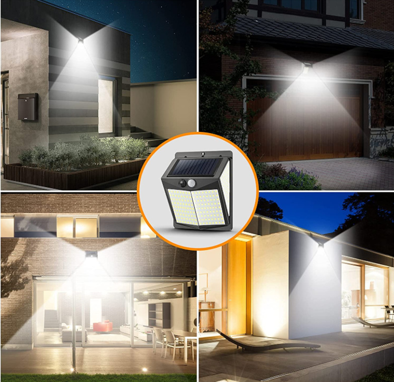 Päikeseenergial töötav seinalamp 238LED inimkeha induktsioon-LED kolmerežiimiline õue infrapuna induktsioonlamp