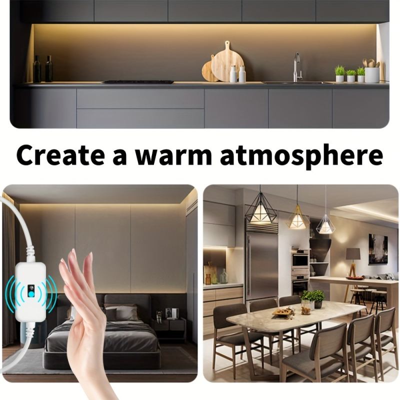 Naujas išmanusis rankinis skenavimo jutiklis 5V neoninis vandeniui atsparus šviestuvas su šviesos dėžute, silikoniniu LED foniniu apšvietimu, drabužių spintos dekoratyviniu apšvietimu