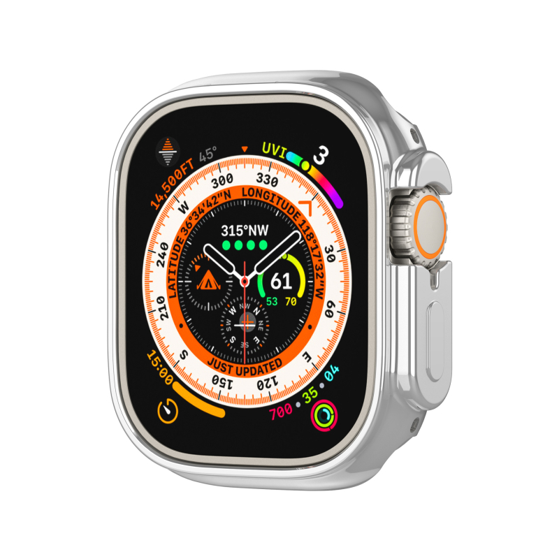 Κατάλληλο για Apple Watch Ultra Θήκη Apple Watch για iWatch Προστατευτικό κάλυμμα κομμένο στη μέση της συσκευασίας με ηλεκτρολυτική επιμετάλλωση