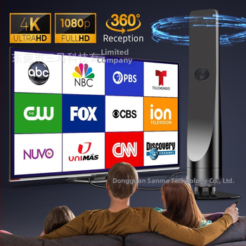 Piiriülene 4K HD digitaaltelevisiooni antenn siseruumides veekindel mini-TV signaali vastuvõtja HDTV antenn