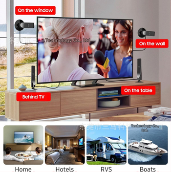 Piiriülene 4K HD digitaaltelevisiooni antenn siseruumides veekindel mini-TV signaali vastuvõtja HDTV antenn