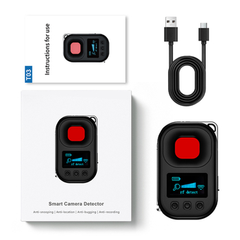 T03 detektor GPS-i positsioneerimisvastane kaamera skaneerimisdetektor pealtkuulamisvastane signaali ekraanidetektor