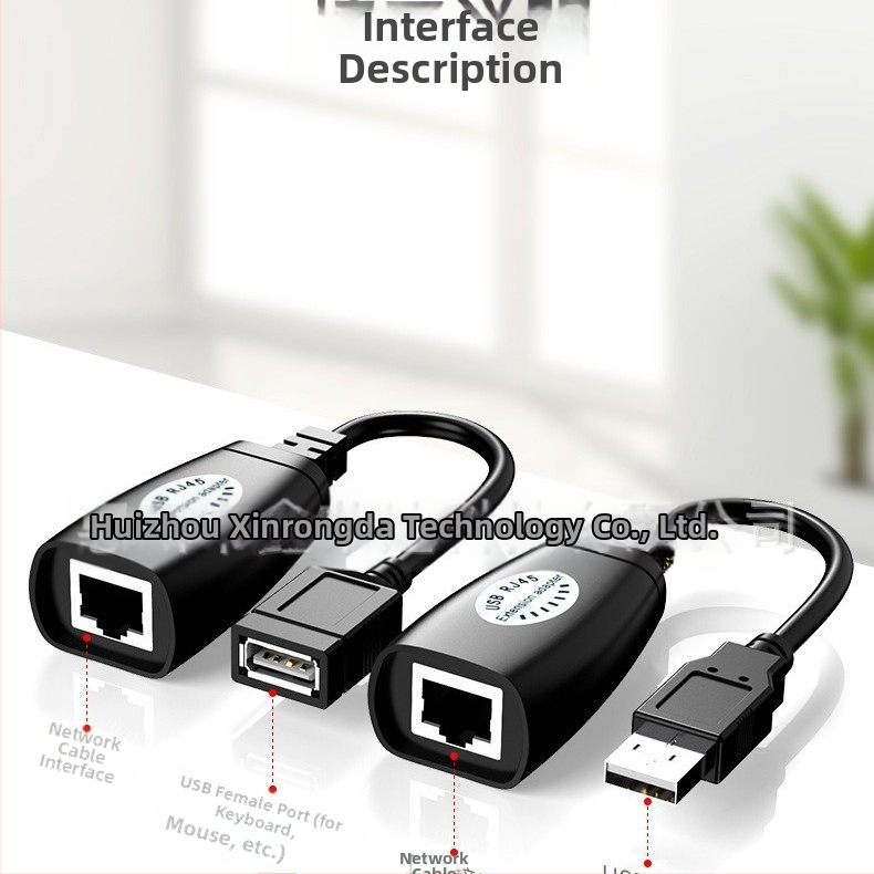 Tarpvalstybinis USB ilgintuvas, 50 m USB ilgintuvas, signalo stiprintuvas, USB 2.0 į RJ45 tinklo ilgintuvas