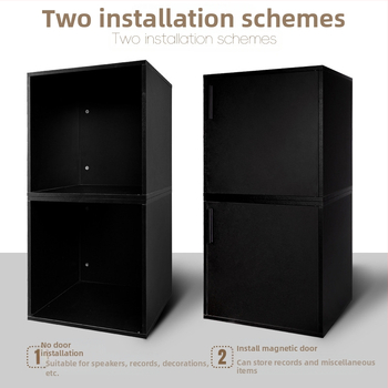 Jaapani stiilis lihtne vinüülplaatide hoiukapp LP-virnastatud kapp Vaba kombinatsioonkapp Vinüülplaatide hoiustuskarp Hoiuriiul