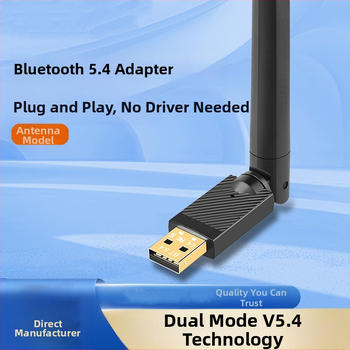 Bluetooth-adapter 5.4 koos antenni, USB-dongli, arvuti vastuvõtja, saatja, Bluetooth-pulk