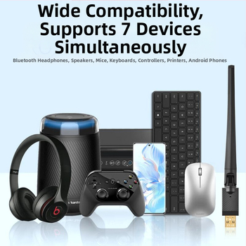 Bluetooth-adapter 5.4 koos antenni, USB-dongli, arvuti vastuvõtja, saatja, Bluetooth-pulk