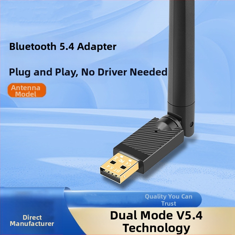 Bluetooth-adapter 5.4 koos antenni, USB-dongli, arvuti vastuvõtja, saatja, Bluetooth-pulk