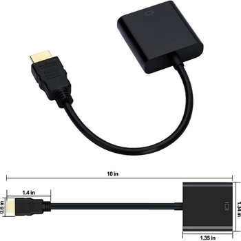 HDMI į VGA konvertavimas į kabelinę televiziją, nešiojamąjį kompiuterį, HDC/HDMI/VGA keitiklį, didelės raiškos konvertavimą
