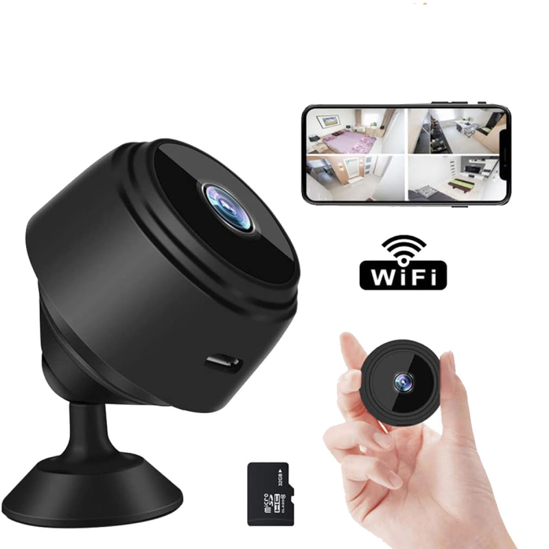 Cameră A9 HD Viziune nocturnă WIFI Cameră de supraveghere aeriană cu mișcare wifi 1080P