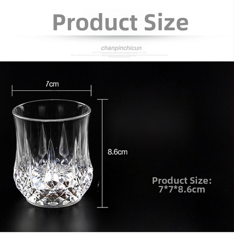 Фабрика директно променяща цвета си чаша индукция цветна ананас чаша цветна индукционна светлина на склад доставка