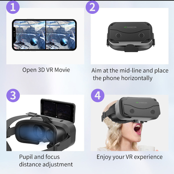 Cross-Border G13 kaciga za montažu na glavu, virtualna stvarnost, magično ogledalo, VR naočale, 3D naočale za mobilne telefone, VR spot