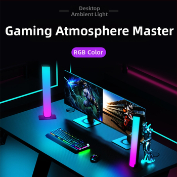 E-sporto žaidimų lemputė „Bluetooth“ magiška spalva kompiuterio darbalaukio atmosfera šviesa muzika spalvinga „Marquee 5050“ įmontuota pikapo lemputė