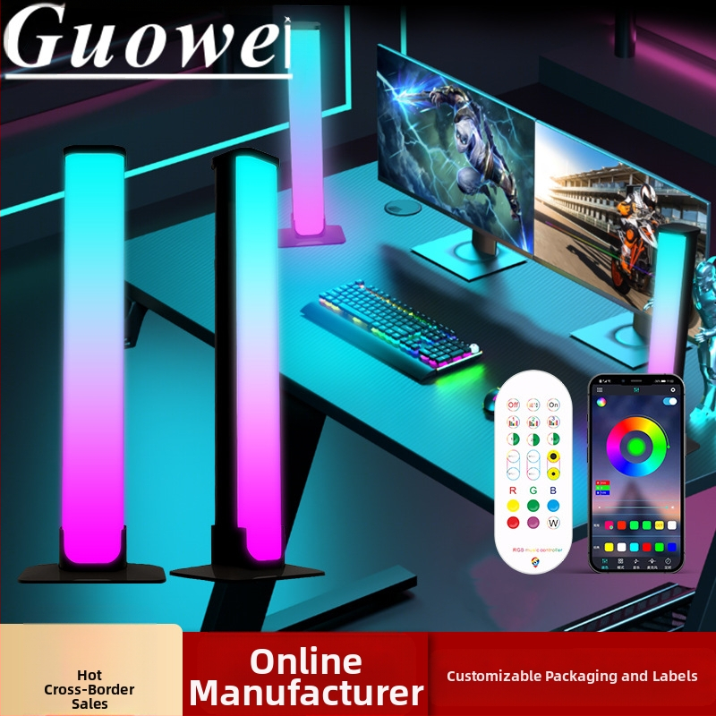 E-sporto žaidimų lemputė „Bluetooth“ magiška spalva kompiuterio darbalaukio atmosfera šviesa muzika spalvinga „Marquee 5050“ įmontuota pikapo lemputė