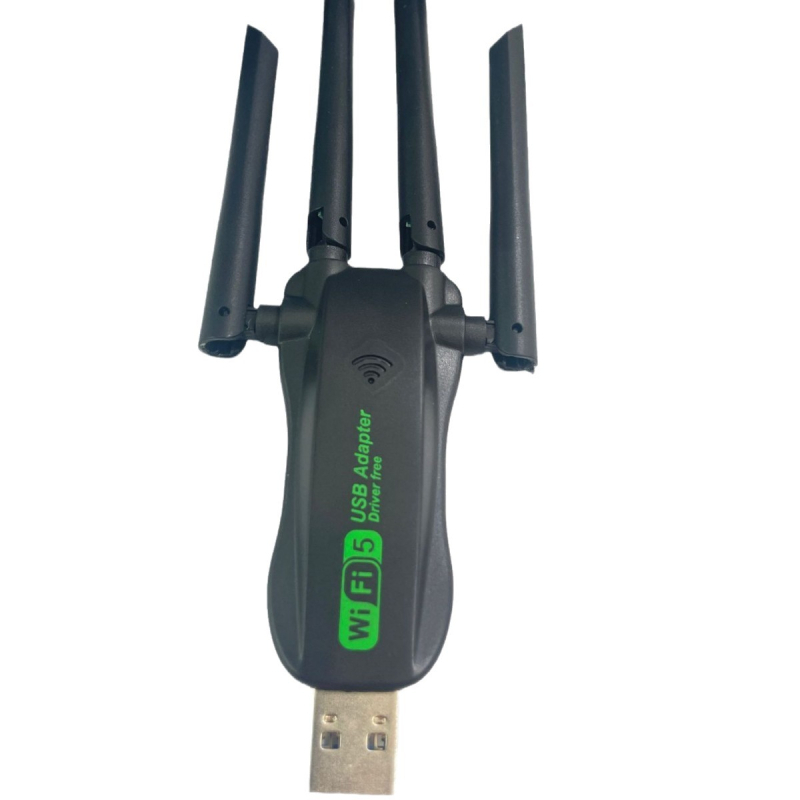 Placă de rețea wireless USB, semnal de mare viteză 5g dual-band, 1300m, receptor și transmițător Wifi pentru computer desktop, prin pereți