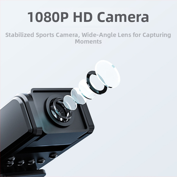 Εγγραφέας A8 Άμεσης Εγγραφής Κάμερα HD 1080P Υπέρυθρη Νυχτερινή Όραση Εγγραφέας Βίντεο Εγγραφέας Ήχου και Βίντεο Γραφείου