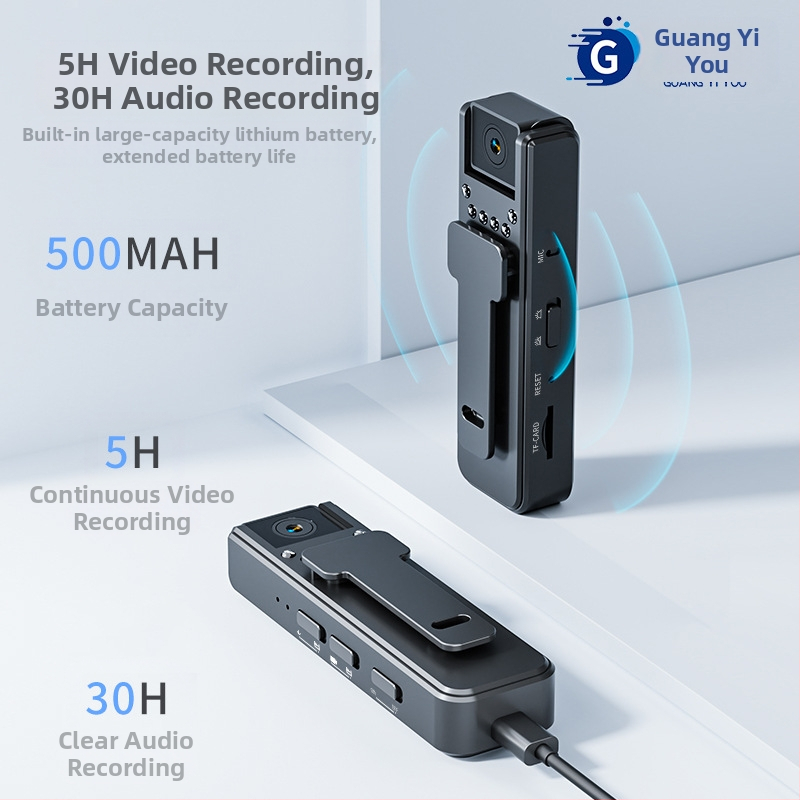 Εγγραφέας A8 Άμεσης Εγγραφής Κάμερα HD 1080P Υπέρυθρη Νυχτερινή Όραση Εγγραφέας Βίντεο Εγγραφέας Ήχου και Βίντεο Γραφείου