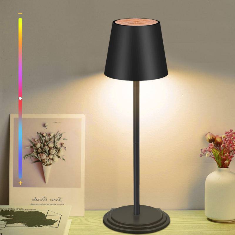 Нова креативна настолна лампа за спалня, сензорна нощна лампа с RGB цветна атмосфера, нощна лампа с възможност за зареждане с USB