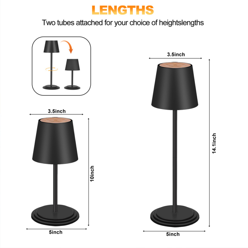 Loominguline uus magamistoa laualamp puutetundliku öölambiga RGB värvilise atmosfääriga lamp öövalgusti, mida saab ajastada USB-laadimisega