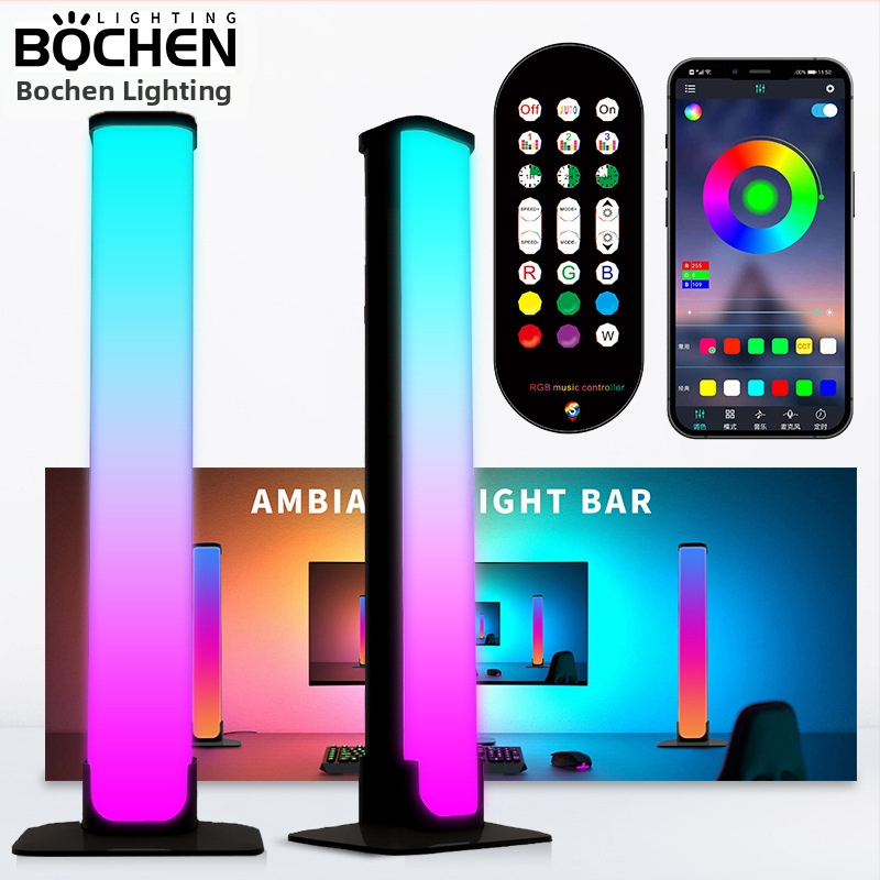 laos 24-klahviga Bluetooth ühe-kahe lauaarvuti elektriline võistlusatmosfäärivalgusti teleri hääljuhtimisega rütmivalgusti Bluetooth muusikaatmosfäärivalgusti