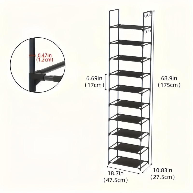 Temu piiriülene dropshipping kingariiul 10-kihiline magamistuba elutuba metallist majapidamistarbed lihtne multifunktsionaalne komplekt hoiuriiul lihtne
