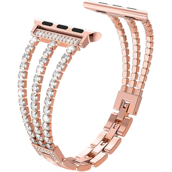 Κατάλληλο για Applewatch S10 με λουράκι Diamond Chain και λουράκι Samsung Watch4567 20-22mm