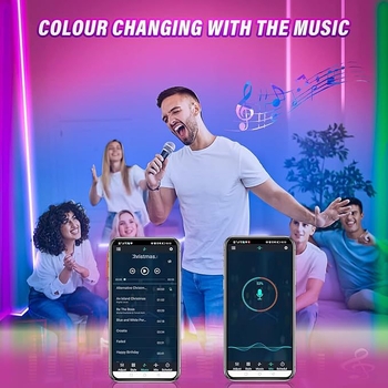 Piiriülene Rgbic Bluetooth 5VLED neoonvalgus Ip67USB valgus muusikaga Diyapp neoonköie valgus nutikas