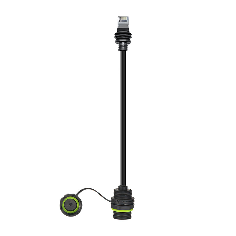 Trečiosios kartos tiesus stačiakampis palydovinis pakaitinis kabelis Gen3 tinklo kabelis tarpvalstybinis M20 vandeniui atsparus jungtis Starlink kabelis